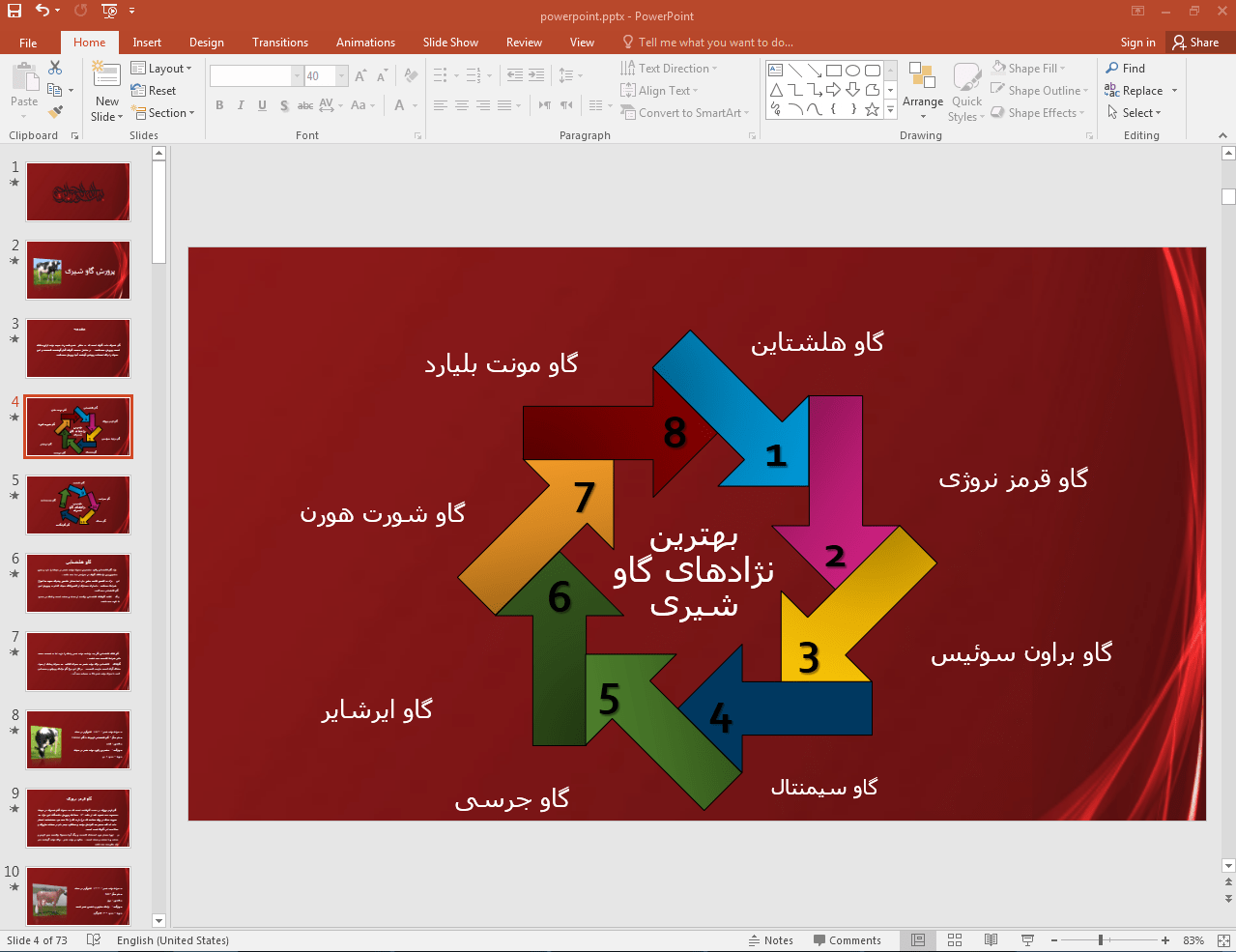 بهترین نژادهای گاو شیری