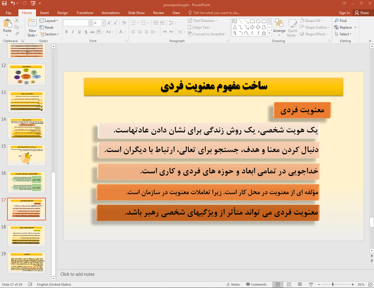 ساخت مفهوم معنویت فردی