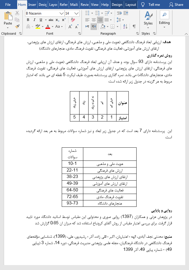 ابعاد فرهنگ دانشگاهی