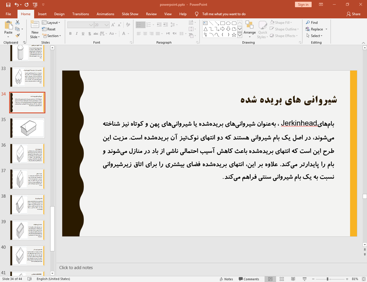 شیروانی های بریده شده