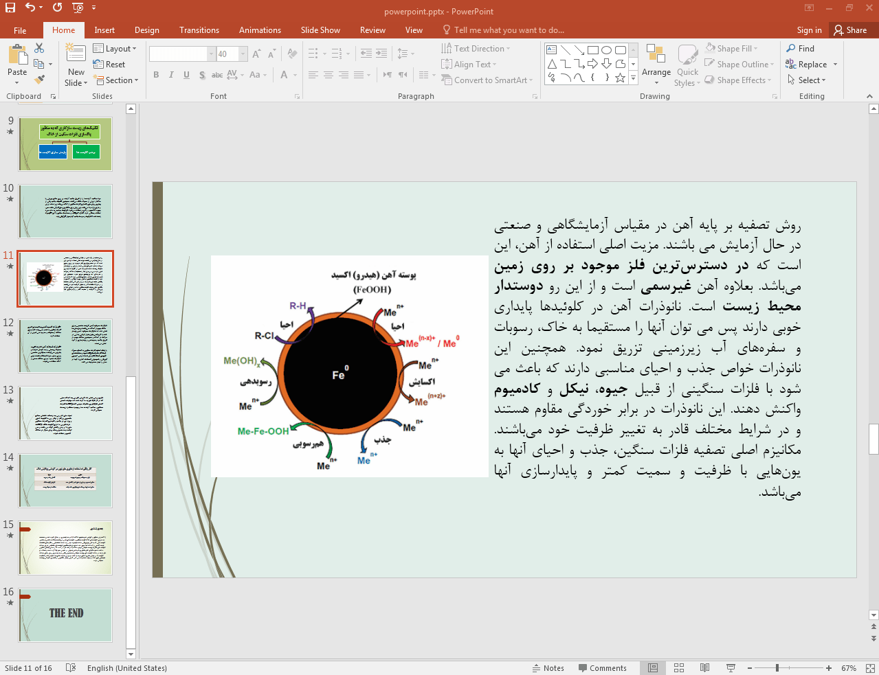 روش تصفیه و پالایش بر پایه آهن