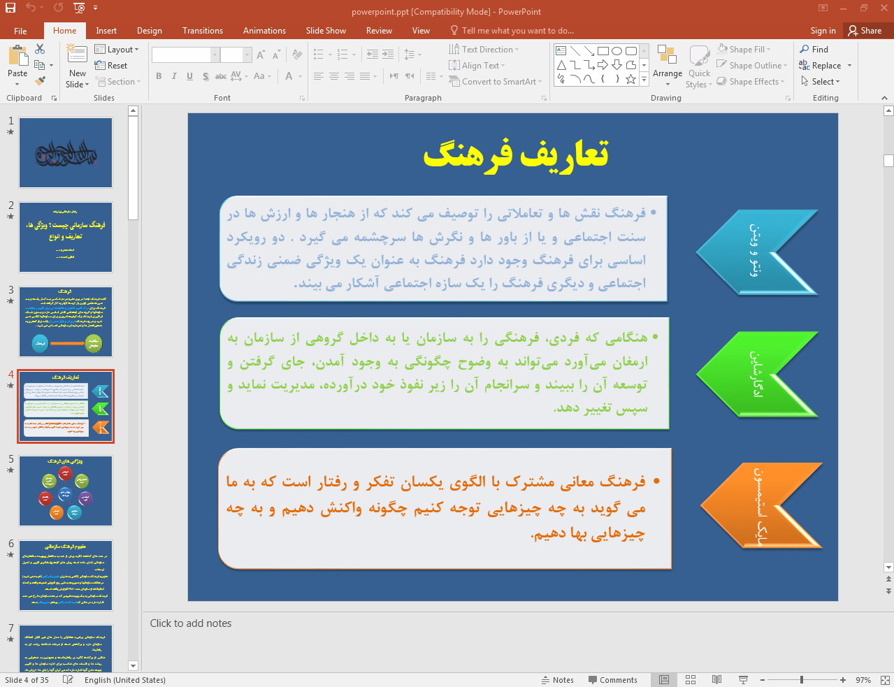 تعاریف و انواع فرهنگ سازمانی