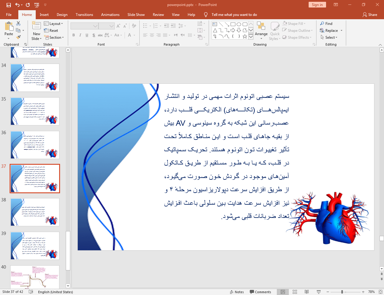 ساختار قلب انسان