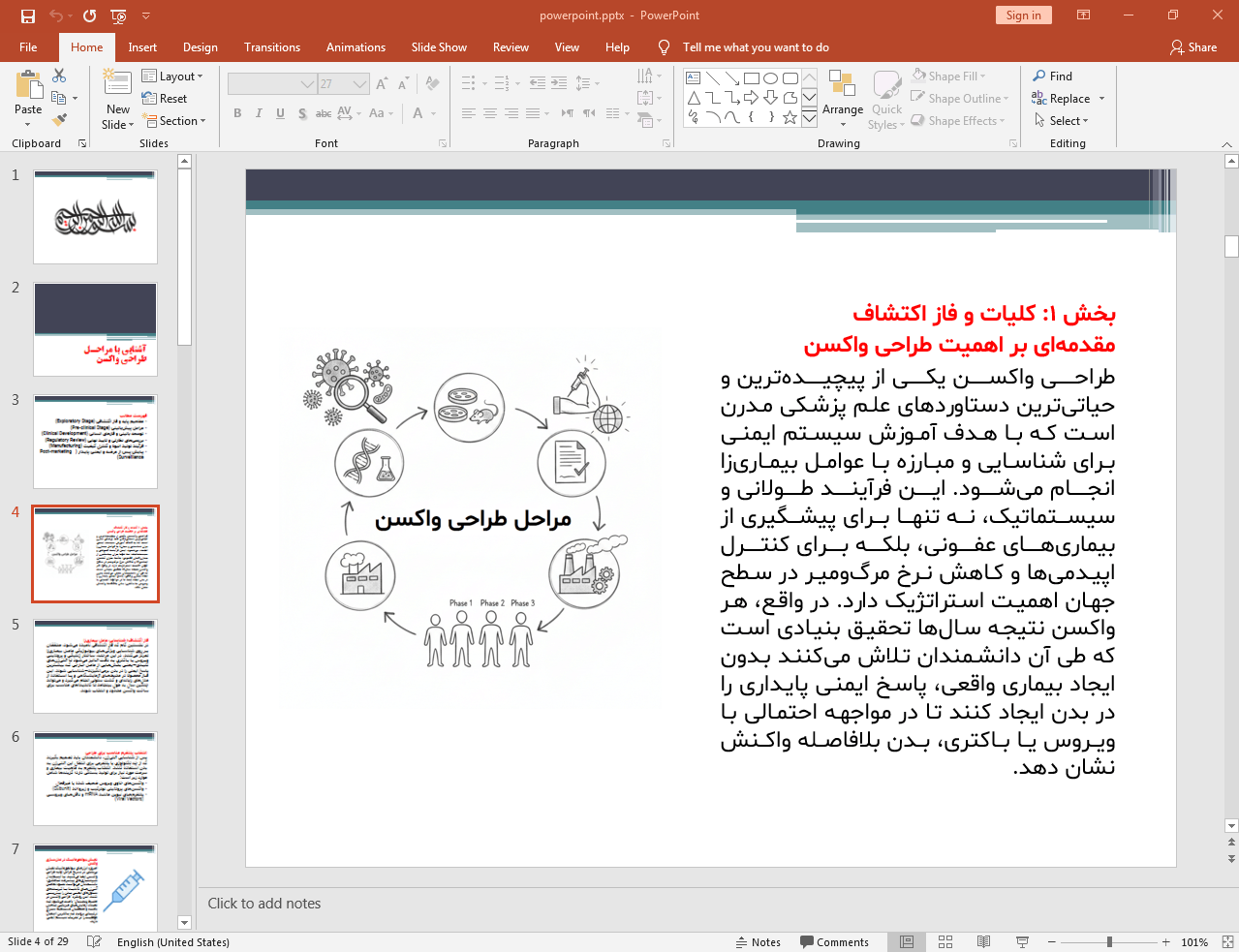 مراحل طراحی واکسن