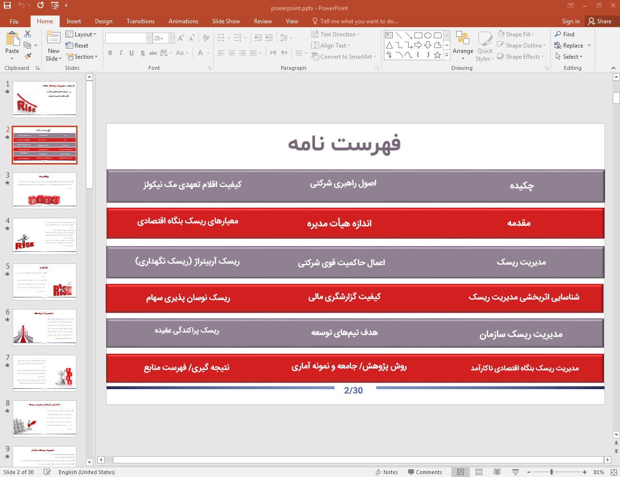 کیفیت گزارشگری مالی