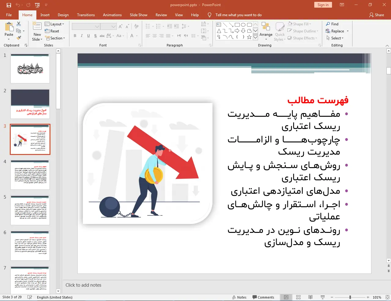 مطالعه ای بر اصول مدیریت ریسک اعتباری