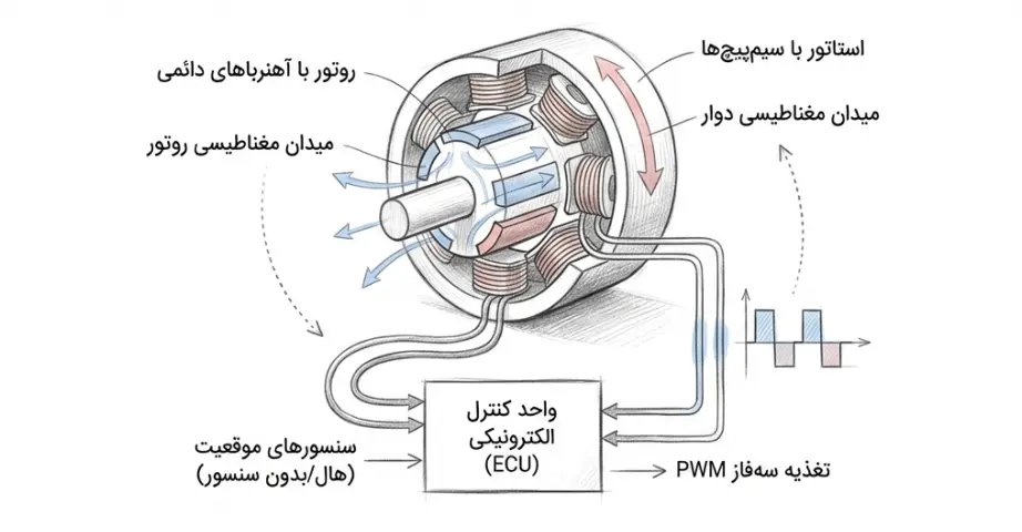موتورهای الکتریکی بدون جاروبک