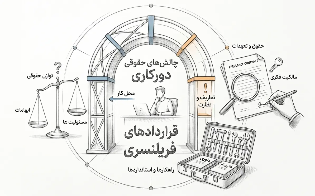 چالش های حقوقی دورکاری